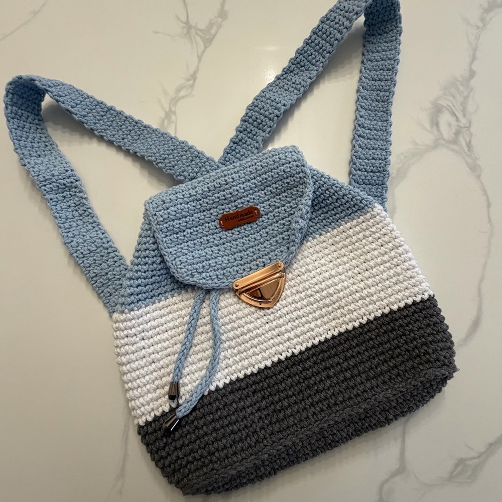 Handmade crotchet backpack